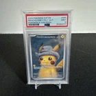 Pikachu Grey Felt Hat 2023 SVP #085 Van Gogh Promo Pokémon Card Mint PSA 9!!