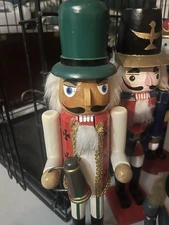 Vintage Wooden Christmas Nut Cracker 15-inch