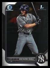 Anthony Hall 2022 Bowman Draft Chrome 1st #BDC-97 New York Yankees ROOKIE *010