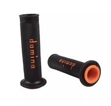 Domino MotoGP Road Racing Street Sport Bike Road Motorcycle Grips Orange Black