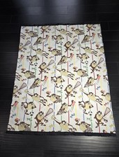 Vintage TAZ TASMANIAN DEVIL Looney Tunes Blanket Throw 1994 Sports 42 x 60" Kids