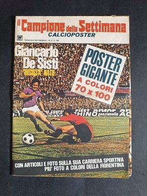 Magazine Il Campione della Settimana Calcioposter Giancarlo De Sisti Fiorentina
