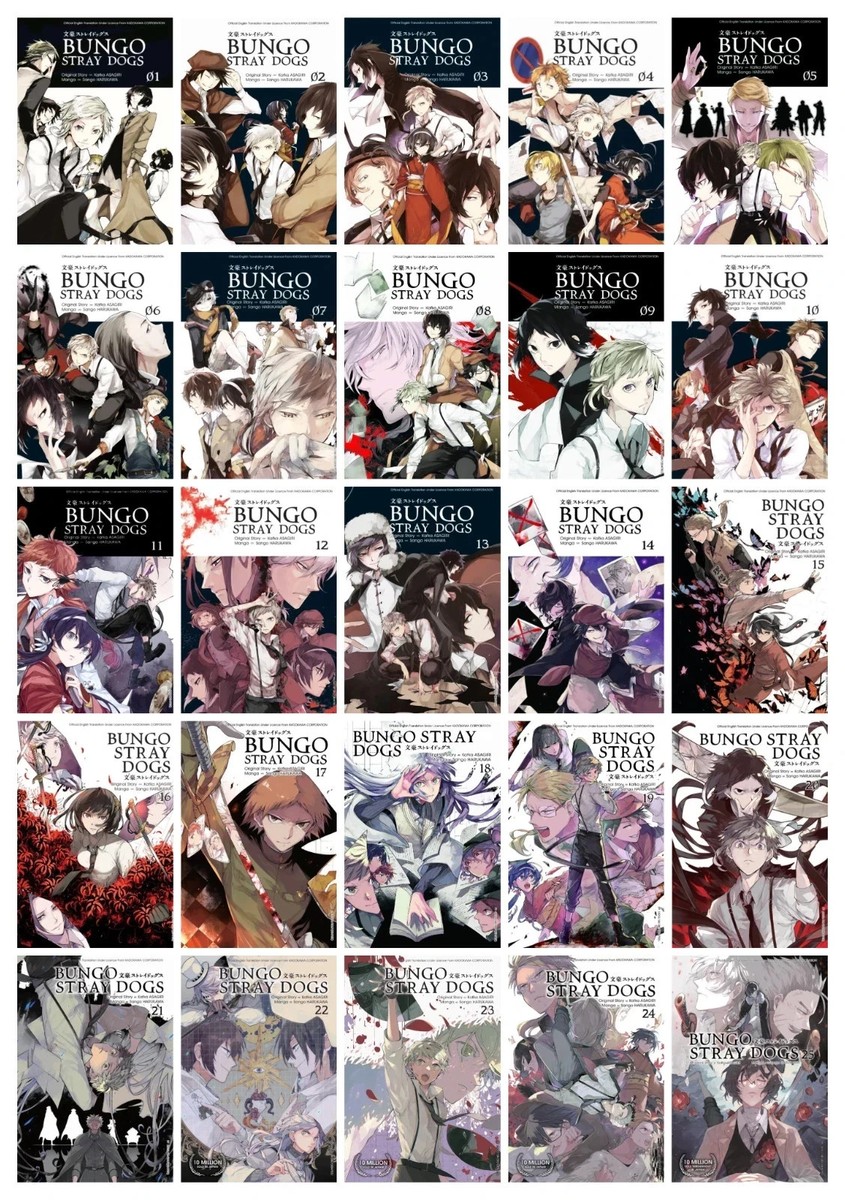 Bungo Stray Dogs Manga English Vol.1-27 Set (HALF/FULL SET) FREE
