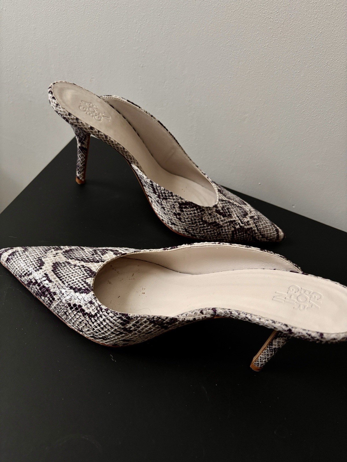 GiaBorghini Abella Python Print Pointed Toe High … - image 17