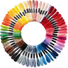 60 Skeins Friendship Bracelet String – Colorful Embroidery Floss for DIY Crafts