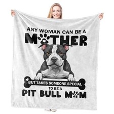 Dog Blanket Gifts for Women, Dog Mom Gifts Blanket, Dogs 127x152 cm Pit Bull