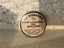 Vintage Medicine Tin: Unguent HYDROPHEN, scarce Physician sample, Made in USA