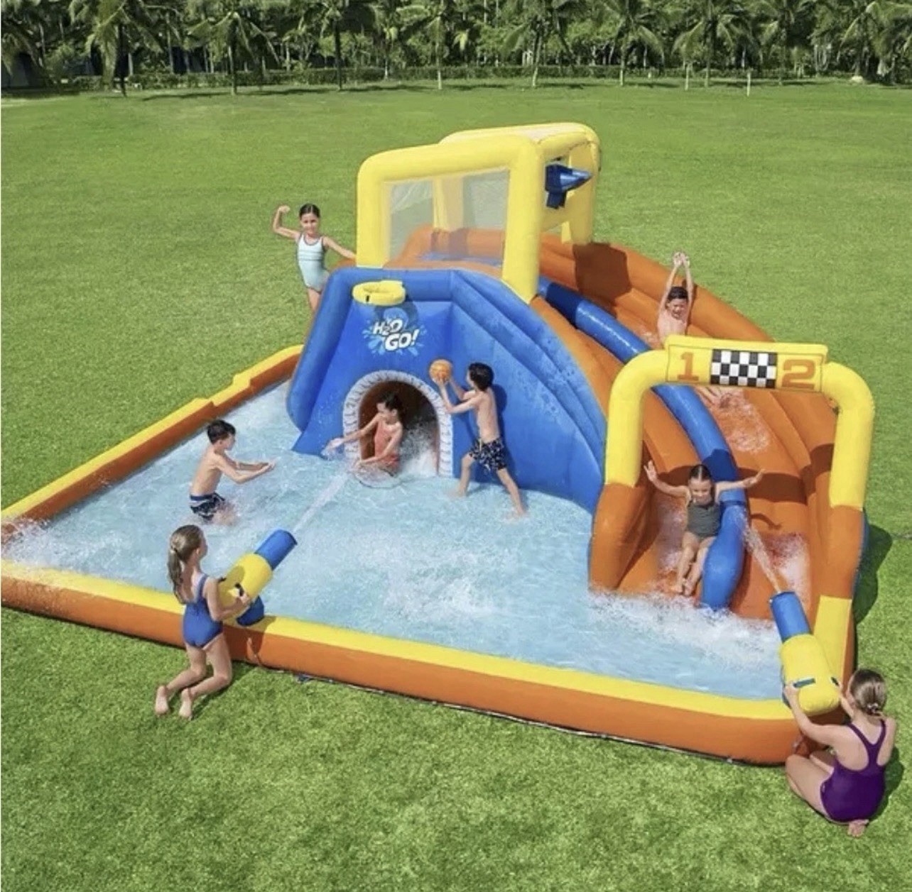 Mega parque acuático inflable Bestway Super Speedway