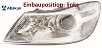 Abakus 665-1118LMLD-EM Hauptscheinwerfer Links Scheinwerfer FüR Skoda