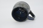 Studio Art Pottery Blue Brown Coffee Zone Mug Signed Sony 16 oz Thumb Rest — photo 5