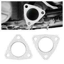 2pcs Exhaust Gasket2 3-bolt Exhaust Flange Gasketmultifunctional 2 Inch