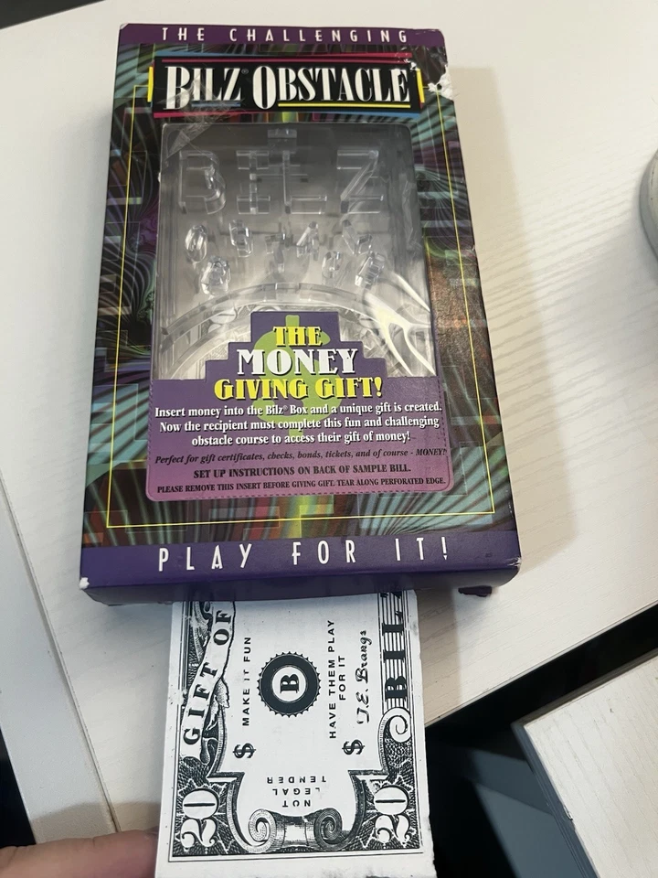 The Challenging Bilz Obstacle Puzzle Box Money Giving Gift Birthday Idea - NIB - Image 3 of 3