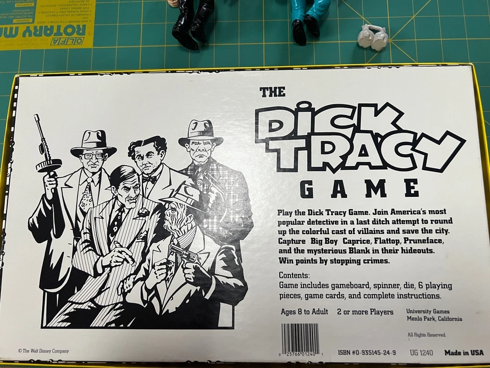 Dick Tracy - Juego de mesa figuras y accesorios vintage 1990 incluido Foto 4 de 4