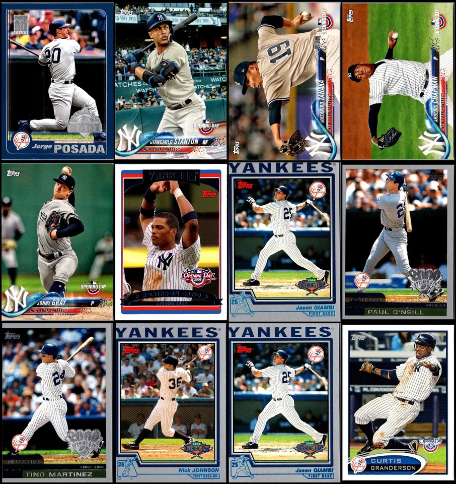 Lote de tarjetas Topps Opening Day New York Yankees (75) - Abajo - Oportunidad final... Foto 3 de 4