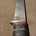 KA-BAR Hunting/Combat Knife, Carbon Steel Clip Point, Leather, Full Tang — photo 2