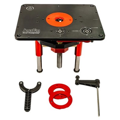 JessEm 02121 Mast-R-Lift II Router Lift 8-1/4'' x 11-3/4'' Precision Table Lift