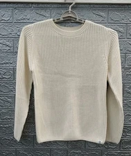 New Long WHARF Supply Co Kennebunkport Seawell Sweater Cream Size XS
