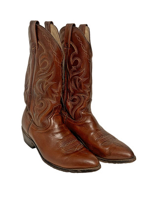 DAN POST Men's Milwaukee  DP2111J Brown Leather Cowboy Western Boots Size 9 EW