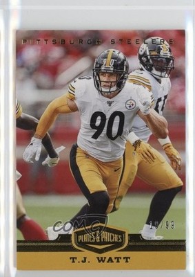 2019 Panini Plates & Patches 19/99 TJ Watt #79 1u5y