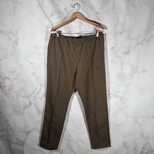 Needles Track Pants Drab Olive Warm Up Size L Japanese Streetwear Jogger Pleated