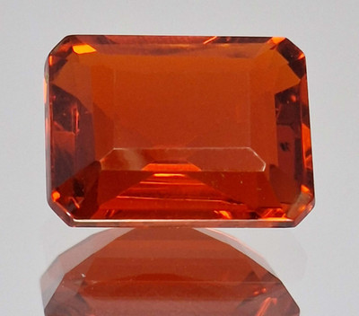 Red Orange Fire Opal Emerald Cut 14-16 Ct Natural Certified Loose Gemstone RK172