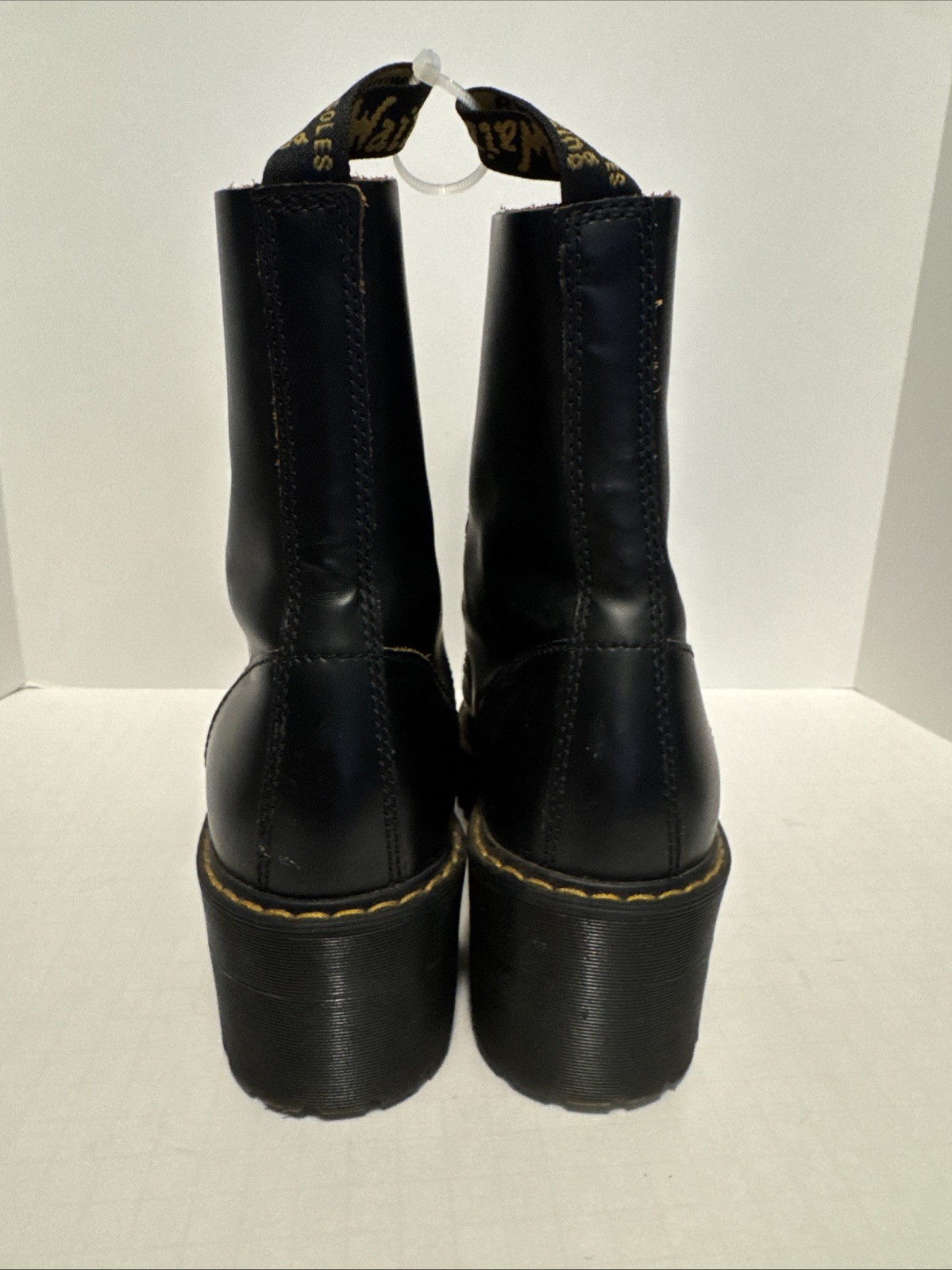 Dr. Doc Martens Leona Women’s Vintage Smooth Leather Heeled Boots Black Size 9 image 5