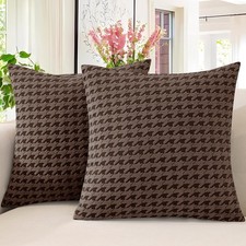 Pack of 2 Throw Pillow Covers 18x18 Inch, Decorative Soft Couch Pillow Covers...