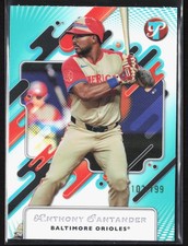 2025 Topps Pristine Anthony Santander Aqua Refractor /199 #258 Orioles
