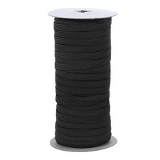 Elastic Bands 1/4 Inch x 50 Yards Stretch Flat Elastic Cord, Black
