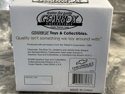 TOKHEIM GEARBOX LIMITED EDITION 1950'S CHEVROLET GAS PUMP REPLICA COIN BANK - Picture 10 of 10