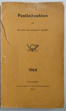 Buch "Postleitzahlen DDR" Ministerium Post- Fernmeldewesen Berlin 1964