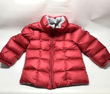 Moncler Kids Toddler Down Jacket Size 18 months 2 years/ 86 cm No Hood Red