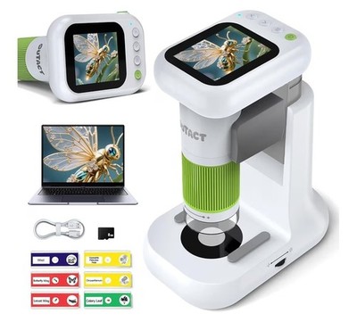 1000X Digital Mikroskop für Kinder, 3 in1 tragbares Handmikroskop mit 2,4 