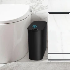 TIPGO Automatic Motion Sensor Bathroom Trash Can with Lid, 2.6 Gallon Touchless