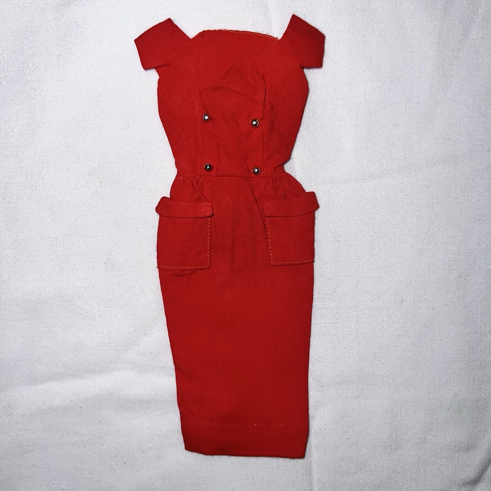 VETEMENTS Vintage 1960 Mattel Barbie Sheath Sensatioin #986 vestito tubino rosso