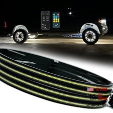 4PCS 17" Pure Wheel Lights with 1616LEDs, APP RF 17in White