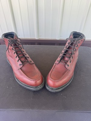 Red Wing 202 Supersole Mock Toe 11.5D  Burgundy Excellent Condition Made In USA