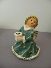Goebel-Figur, Weihnachtsengel als Kerzenhalter, Keramik, signiert, nummeriert
