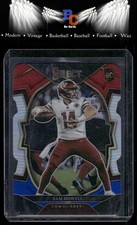 2022 Panini Select #76 Sam Howell Red and Blue Prizm Die Cut