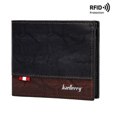 Men RFID Blocking Leather Wallet Credit Card ID Holder Short Purse Bifold Pocket