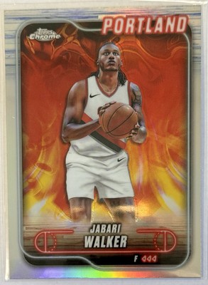 JABARI WALKER 2024-25 Topps Chrome Refractor #67 Portland Trail