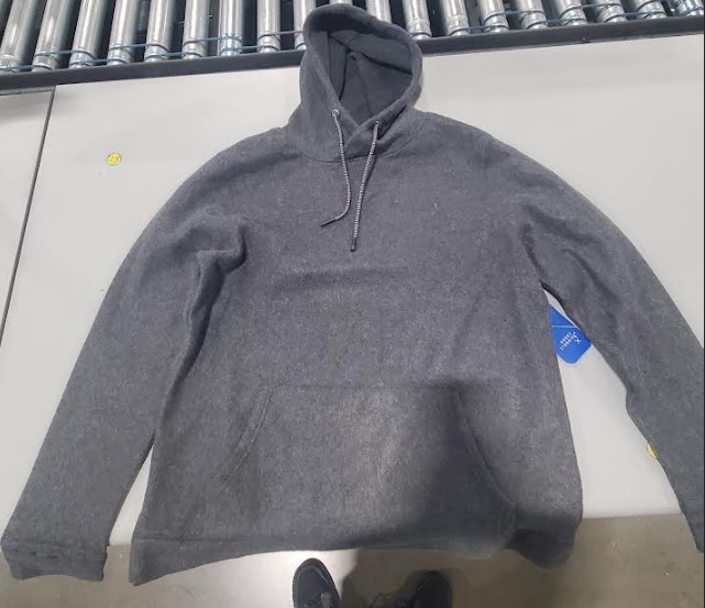 ТОЛСТОВКА ESSEX CROSSING С КАПЮШОНОМ ИЗ МЯГКОГО КОМФОРТНОГО ФЛИСА СИНЕГО ЦВЕТА - РАЗМЕР L - CARBON