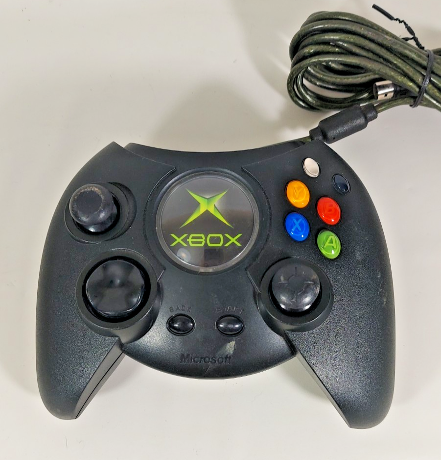 Original Xbox OEM Duke + Gamestop Controller + RCA cable + 2