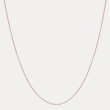 1mm Cable Link Chain - Real Solid 925 Sterling Silver Or 14k Gold/Rose Vermeil