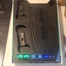 PS5/Slim/Pro Stand for Disc  Digital Console, PS5 Cooling  Charging Station
