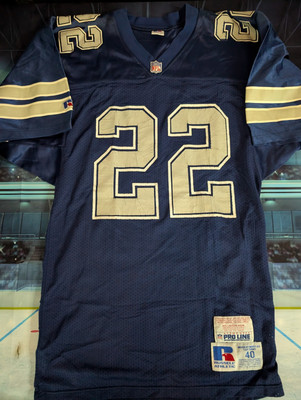 NFL Russell Authentic Pro Line Dallas Cowboys Emmitt Smith Football Jersey Sz 40