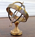 Armillary Sphere Vintage Brass Paperweight Trinket European Import Souvenir — photo 10