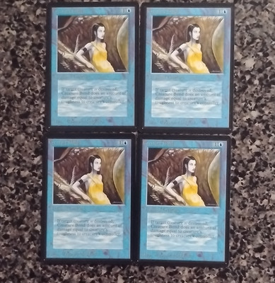 Magic The Gathering Beta Creature Bond x4 Enchantment Blue Anson Maddocks