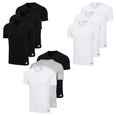 adidas Herren T-Shirt, 3er Pack - V-Neck Shirt, Active Core Cotton, einfarbig...