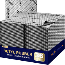 Car Sound Deadening Mat-80 Mil 36 Sqft Sound Deading Material - Butyl Automotive